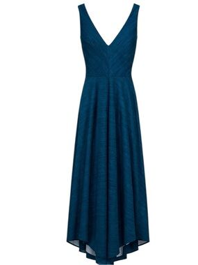 prAna Saxon Dress Maxi Teal Asymmetrical Sleeveless V-Neck Women’s Size Small